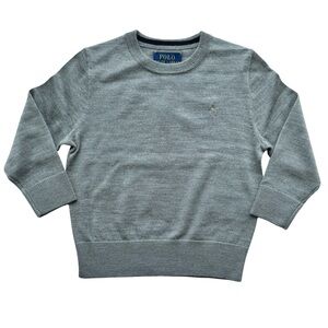 Polo Ralph Lauren Toddler Boys Wool Sweater-Grey Size 2 NWT NEW
